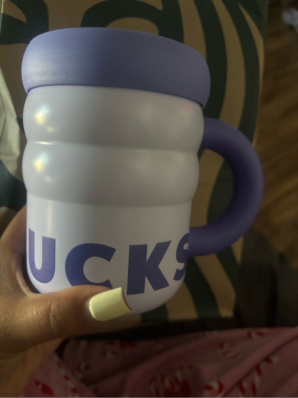 Lavender Insulated Mug with Handle